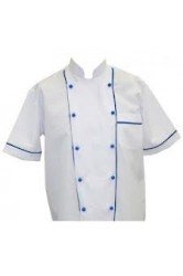 Mavi Şeritli Aşçı Forması