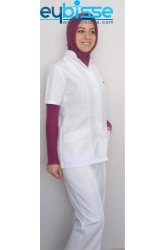 Lale Yaka Kapalı Hemşire Forması